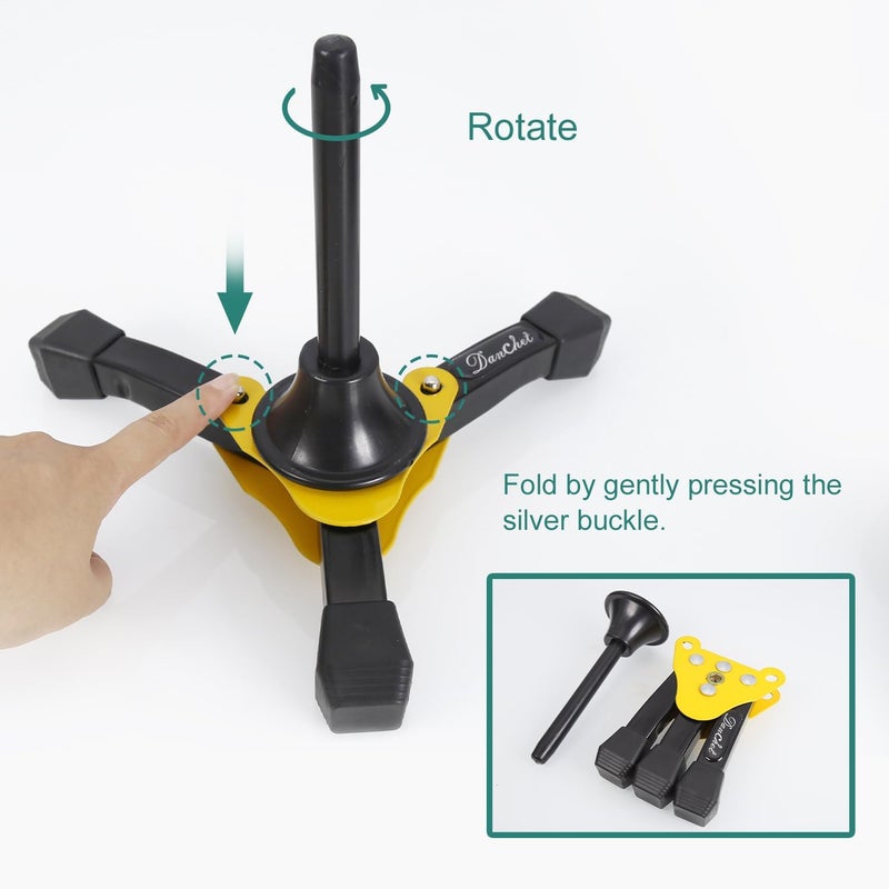 Danchet Foldable Portable Soprano Saxophone Stand, Sax Tripod Holder, Portable Soprano Saxophone Stand… - Image 2